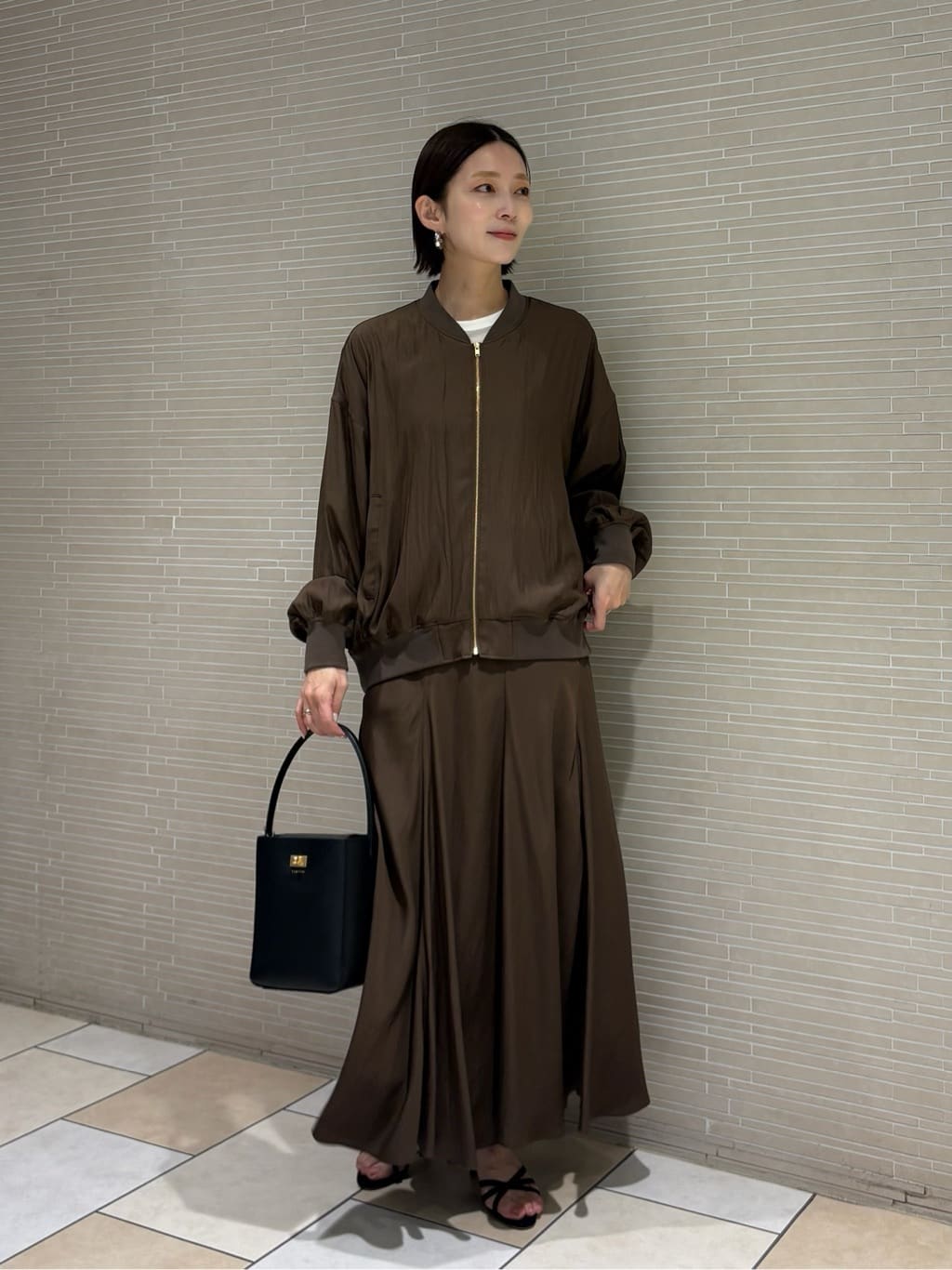 UNITED ARROWS | <conte>サテン ジップブルゾン | Rakuten Fashion