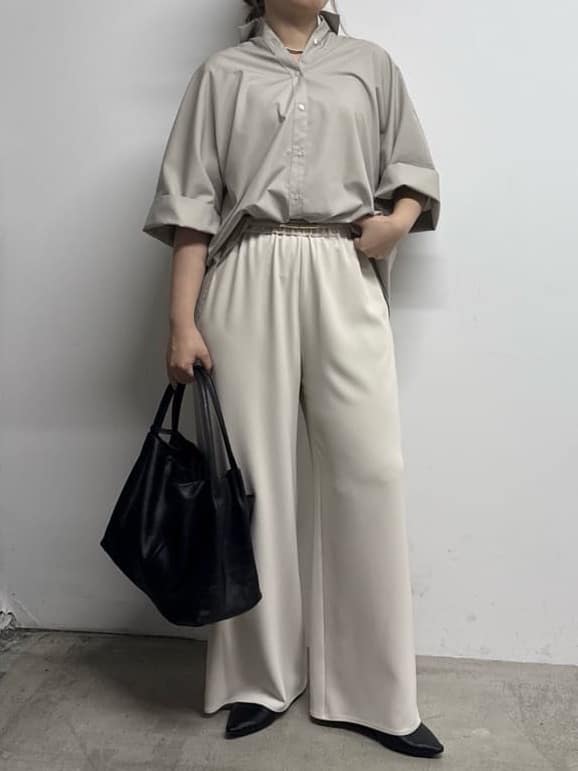 GALLARDAGALANTEの【即戦力パンツ】【3サイズ展開】ワイドイージーパンツを使ったコーディネートを紹介します。｜Rakuten Fashion(楽天ファッション／旧楽天ブランドアベニュー)6840288