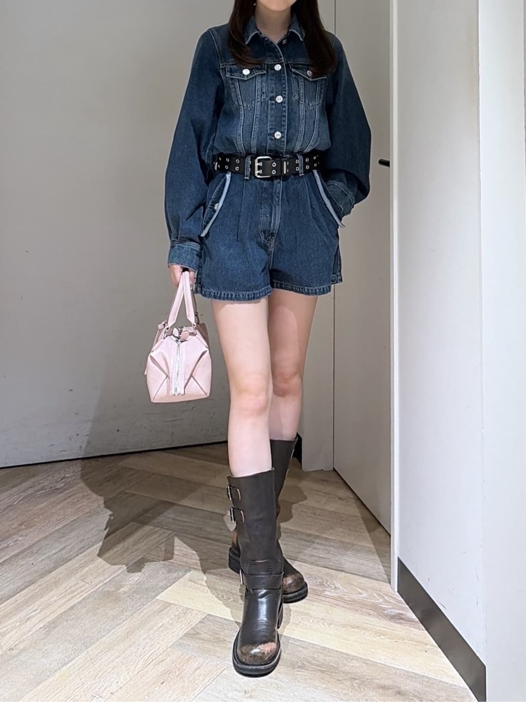 moussy | DENIM SHORT ジャンプスーツ | Rakuten Fashion(楽天
