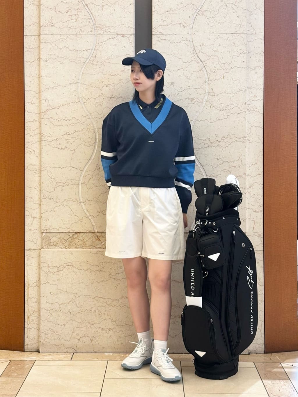 TaylorMade×UNITED ARROWS ショートレングスS/Sポロ 別注】＜TaylorMade×UNITED ARROWS＞ ウィメンズ ショート ポロシャツ