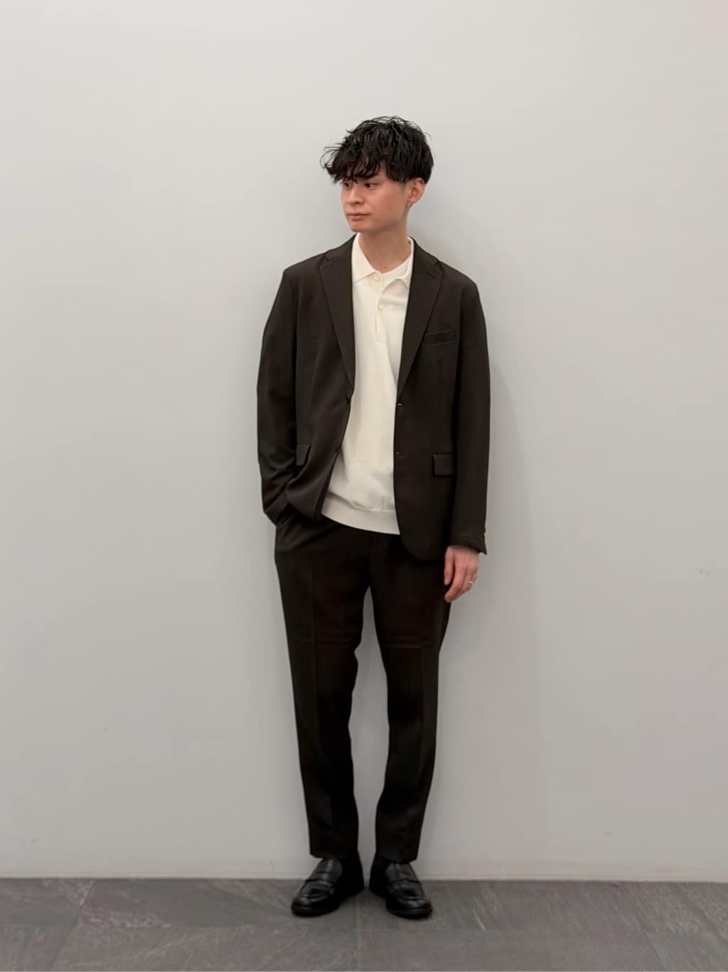 BEAUTY&YOUTH LANATEC セットアップ ウエストゴム L グレー BEAUTY&YOUTH LANATEC セットアップ ウエストゴム L グレー