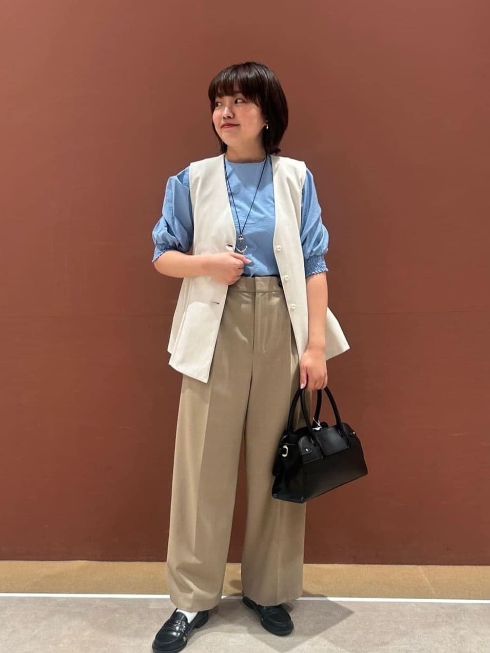 現行✨️美品　ユナイテッドアローズ ペプラム ニットベスト パール　洗える UNITED ARROWS LTD. OUTLET | ダブルニット ペプラムベスト