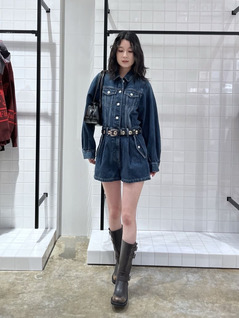 moussy | DENIM SHORT ジャンプスーツ | Rakuten Fashion(楽天