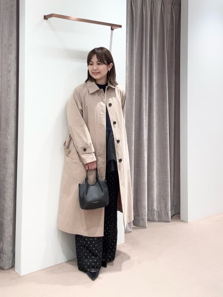 UNITED ARROWS | オーガンジー フリルコンビ ニット -ウォッシャブル