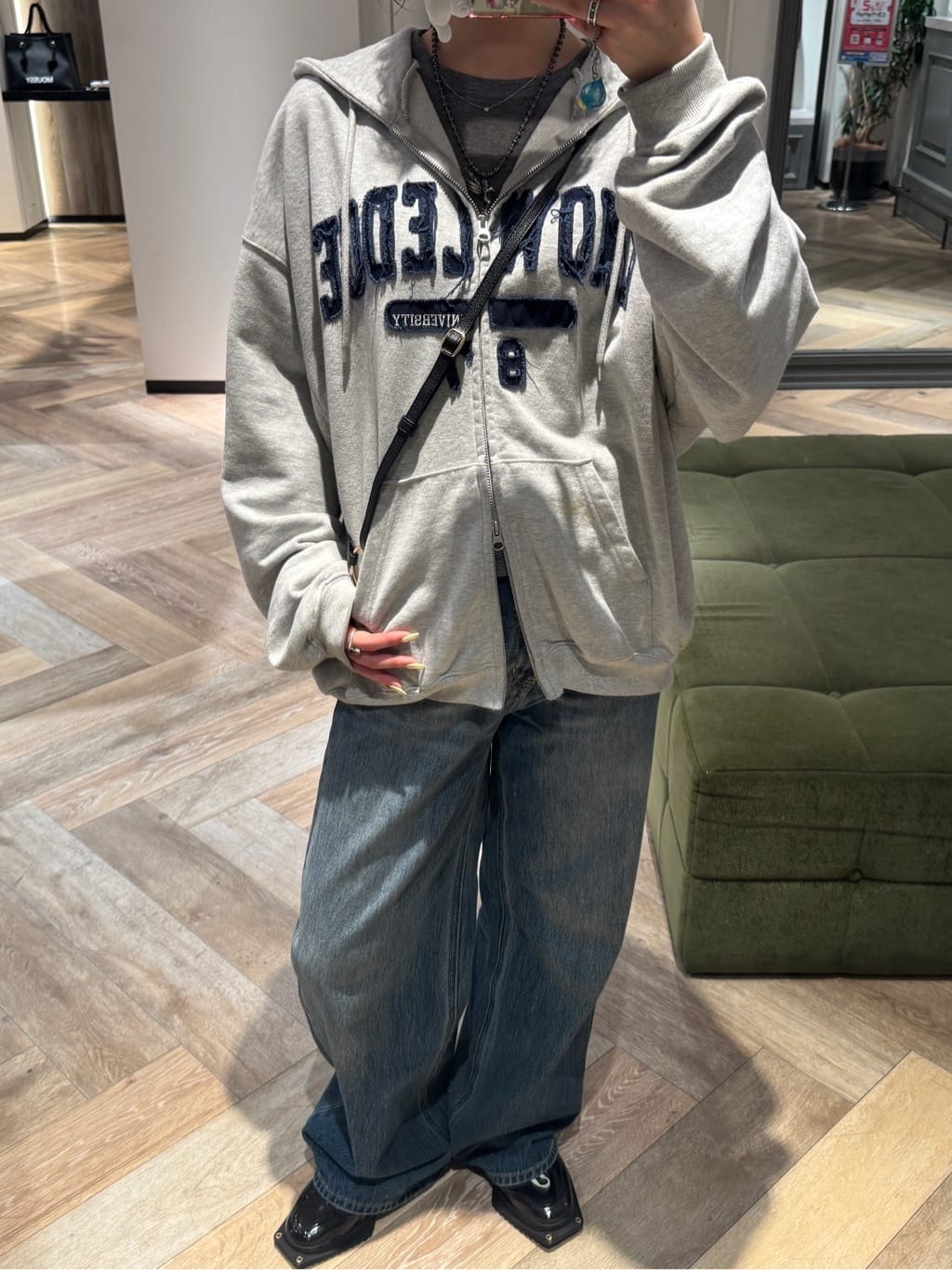moussy | COLLEGIATE ZIP フーディー | Rakuten Fashion(楽天