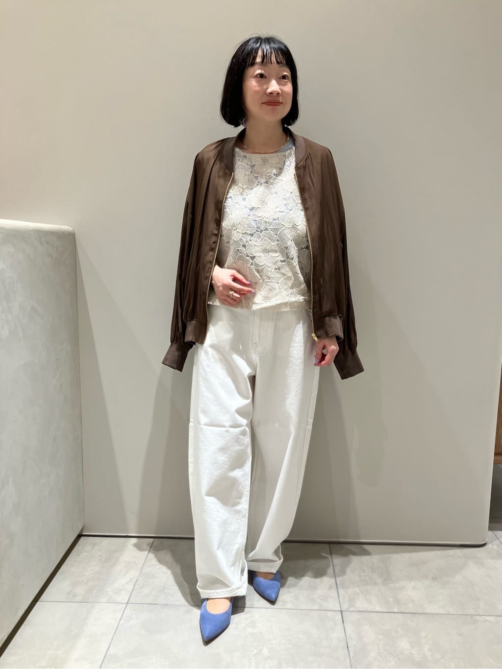UNITED ARROWS | <conte>サテン ジップブルゾン | Rakuten Fashion