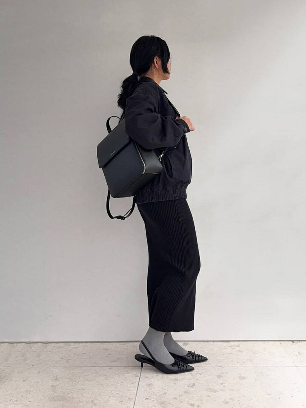 CHARLES & KEITH | フロントフラップ ストラクチャーバックパック