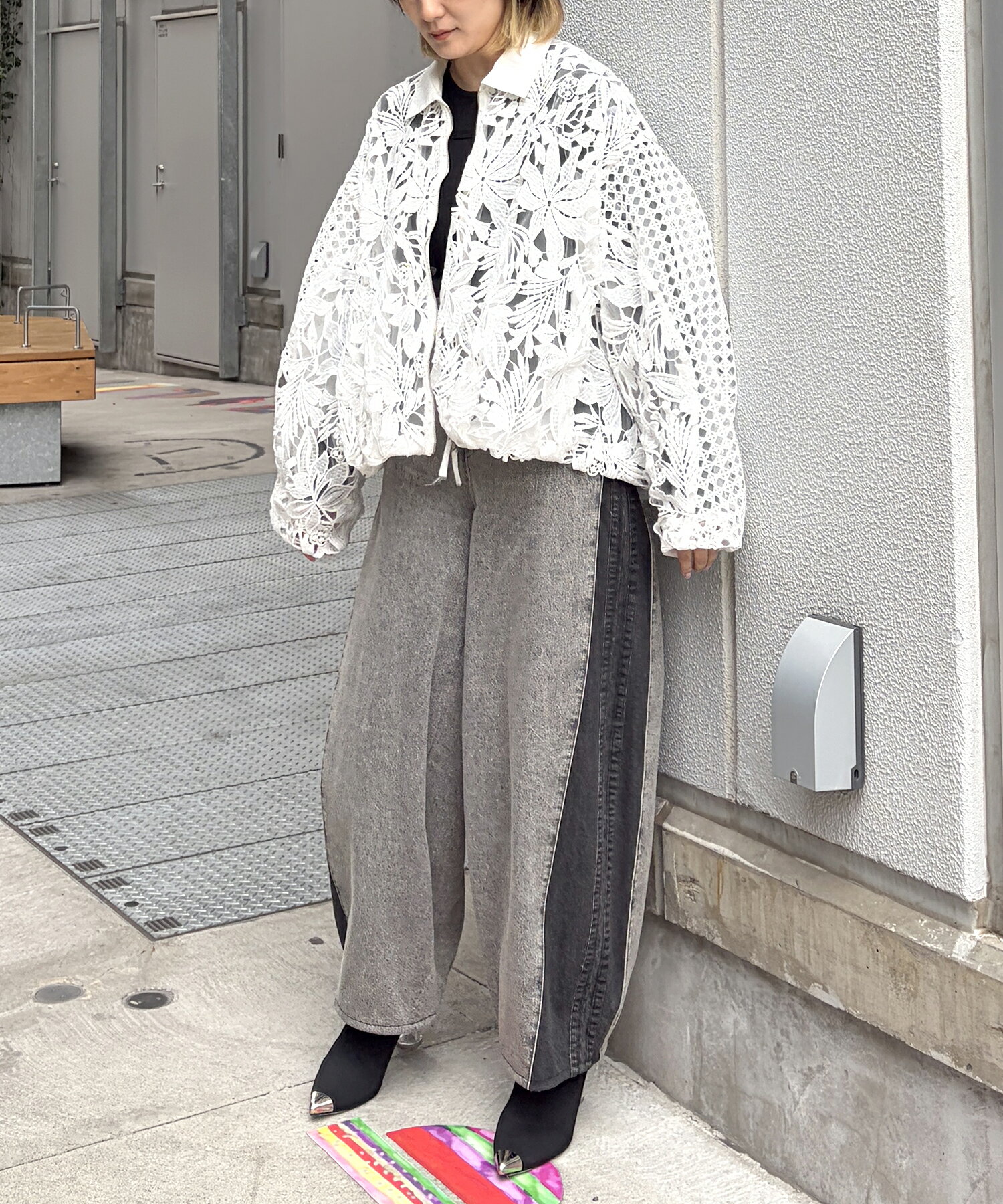 AULA AILA | レースバルーンブルゾン | Rakuten Fashion(楽天