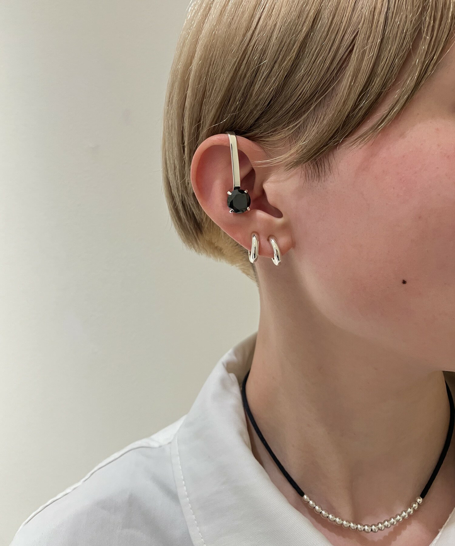 Joueteの[インイヤーカフス] ジルコニアを使ったコーディネートを紹介します。｜Rakuten Fashion(楽天ファッション／旧楽天ブランドアベニュー)6855656