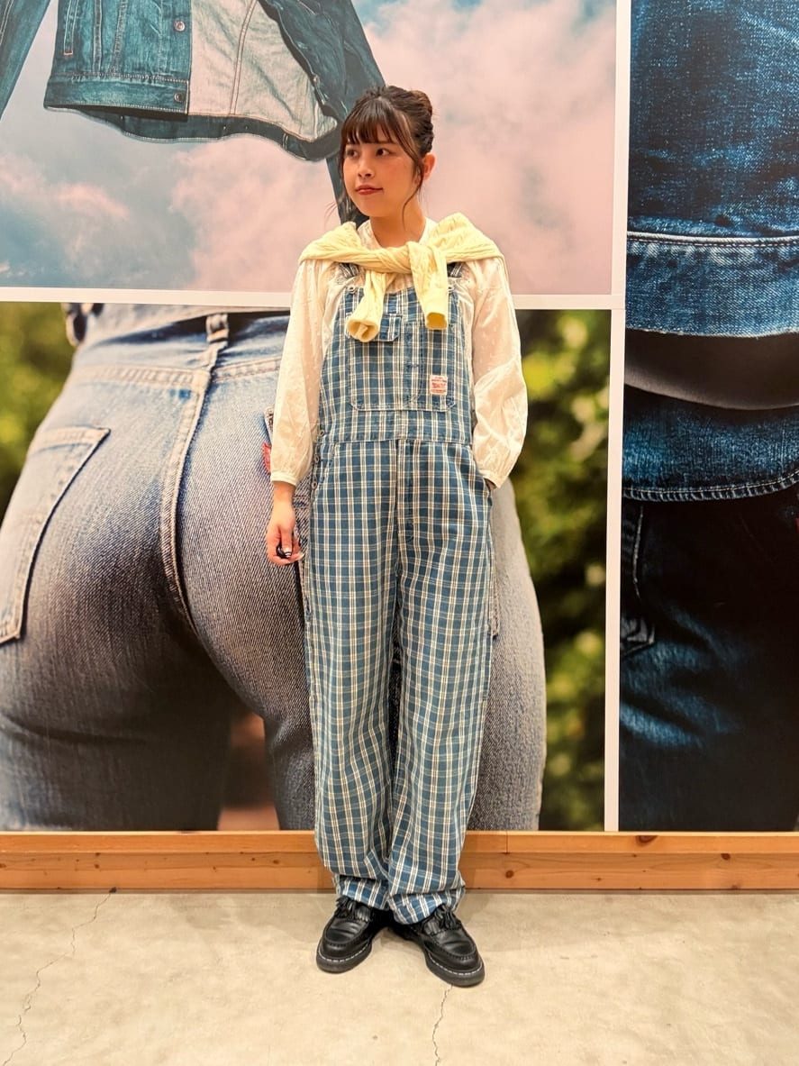 Levi's | WORKWEAR LOOSEオーバーオール チェック | Rakuten Fashion