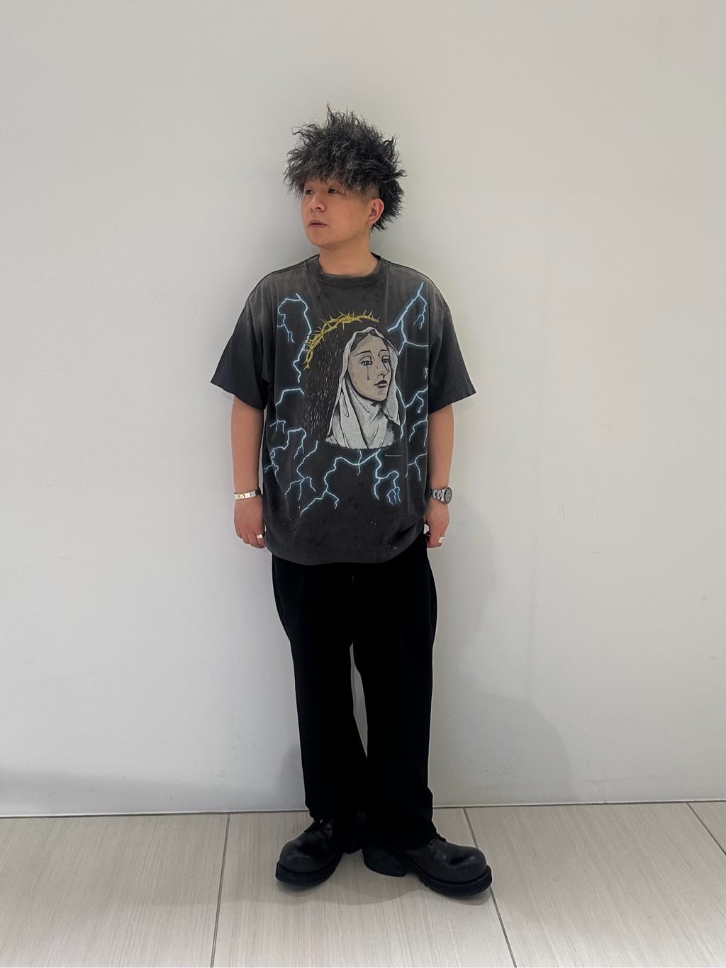 ROYAL FLASH | SAINT MICHAEL/セントマイケル/SS TEE MARIA BLACK