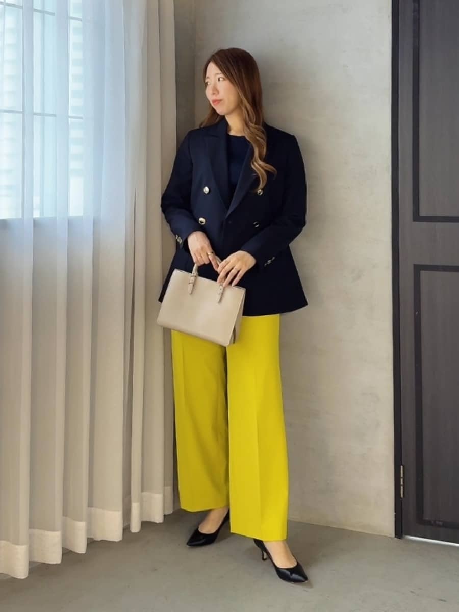 Viaggio Bluのダブルブレストジャケットを使ったコーディネートを紹介します。｜Rakuten Fashion(楽天ファッション／旧楽天ブランドアベニュー)6858678
