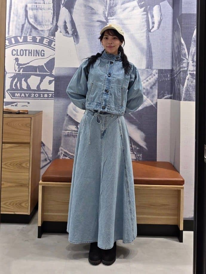 Levi's | XL スカート ライトインディゴ | Rakuten Fashion(楽天