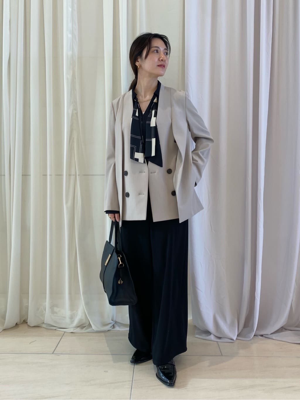 Vin | ダブルフロント2wayノーカラージャケット | Rakuten Fashion
