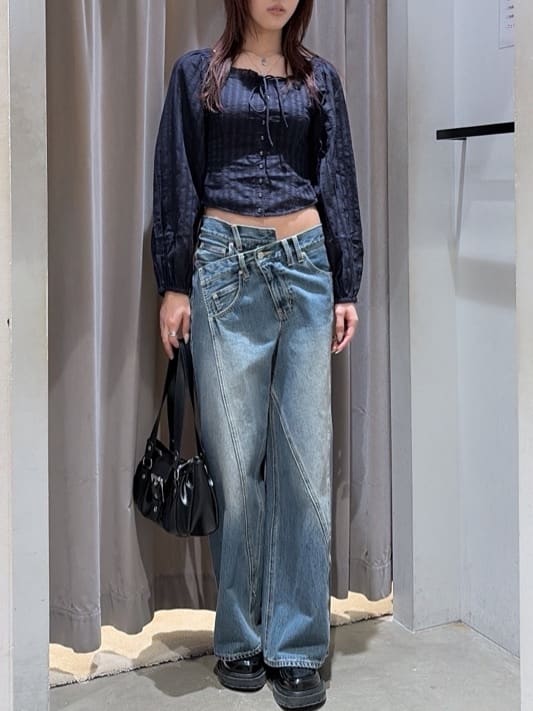 moussy | LACE TRIMMED CORSET ブラウス | Rakuten Fashion(楽天