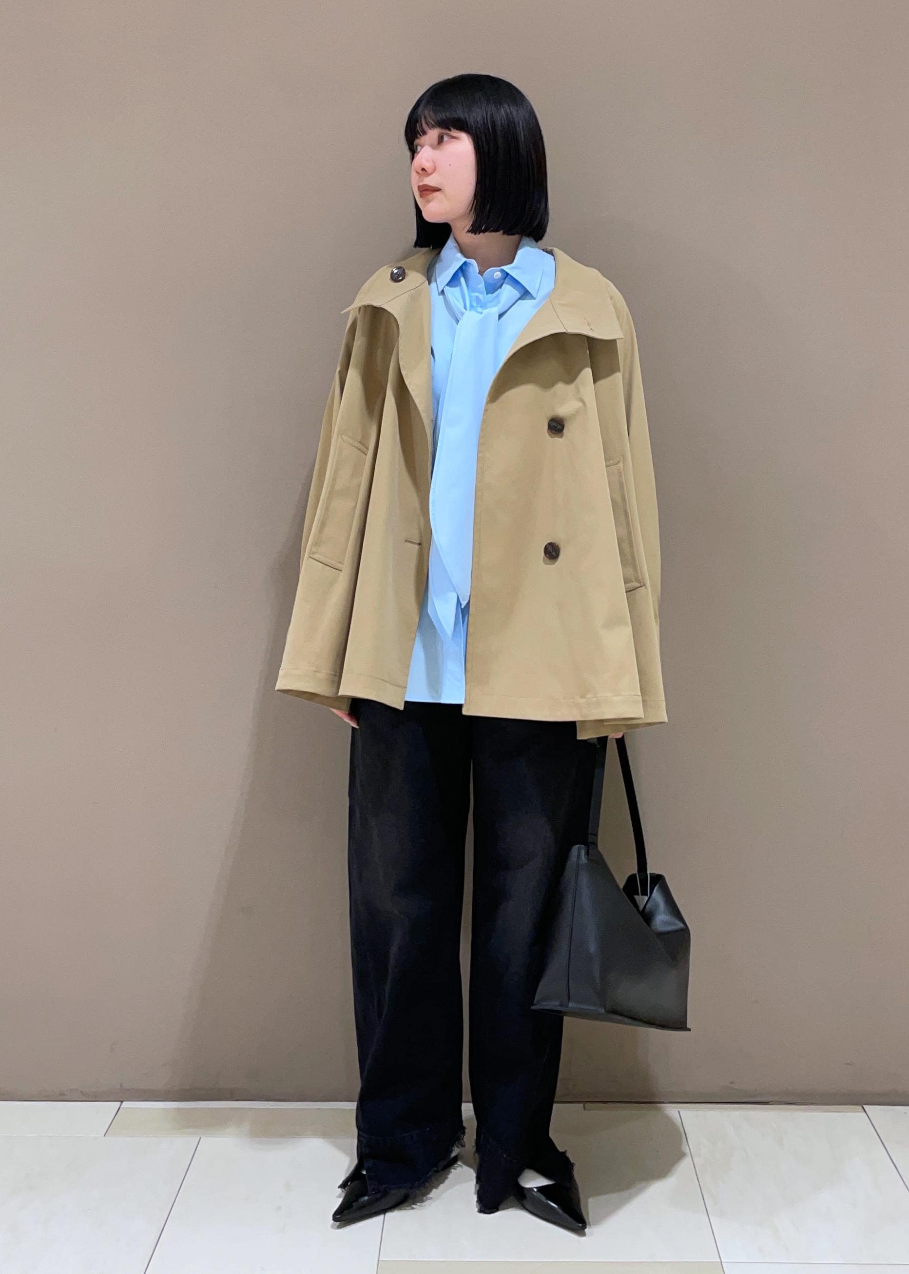 ADAM ET ROPE' | フレアーミドルトレンチコート | Rakuten Fashion