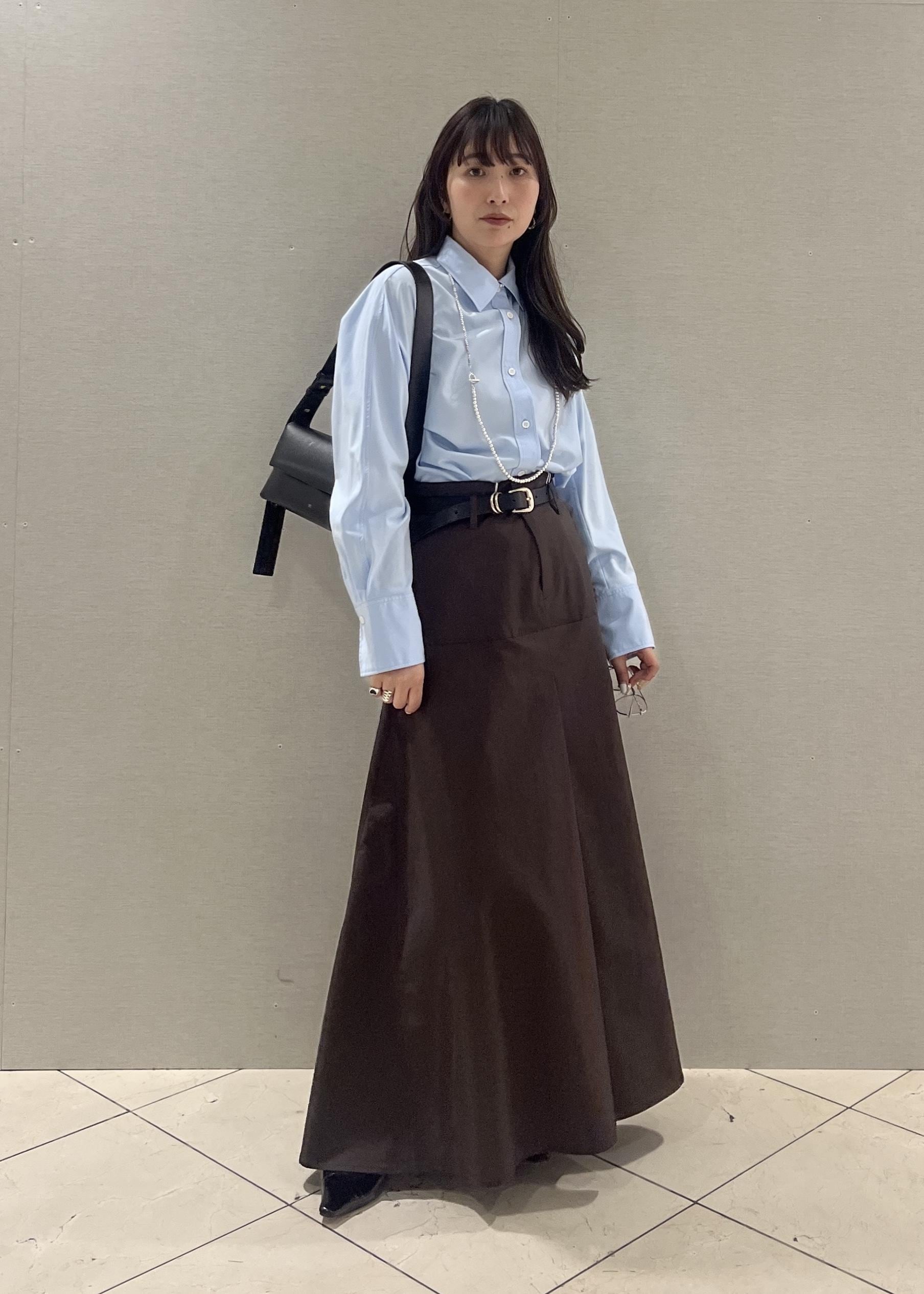 サックス（48）】【サステナブル】ボウタイシャツ ADAM ET ROPÉ FEMME 