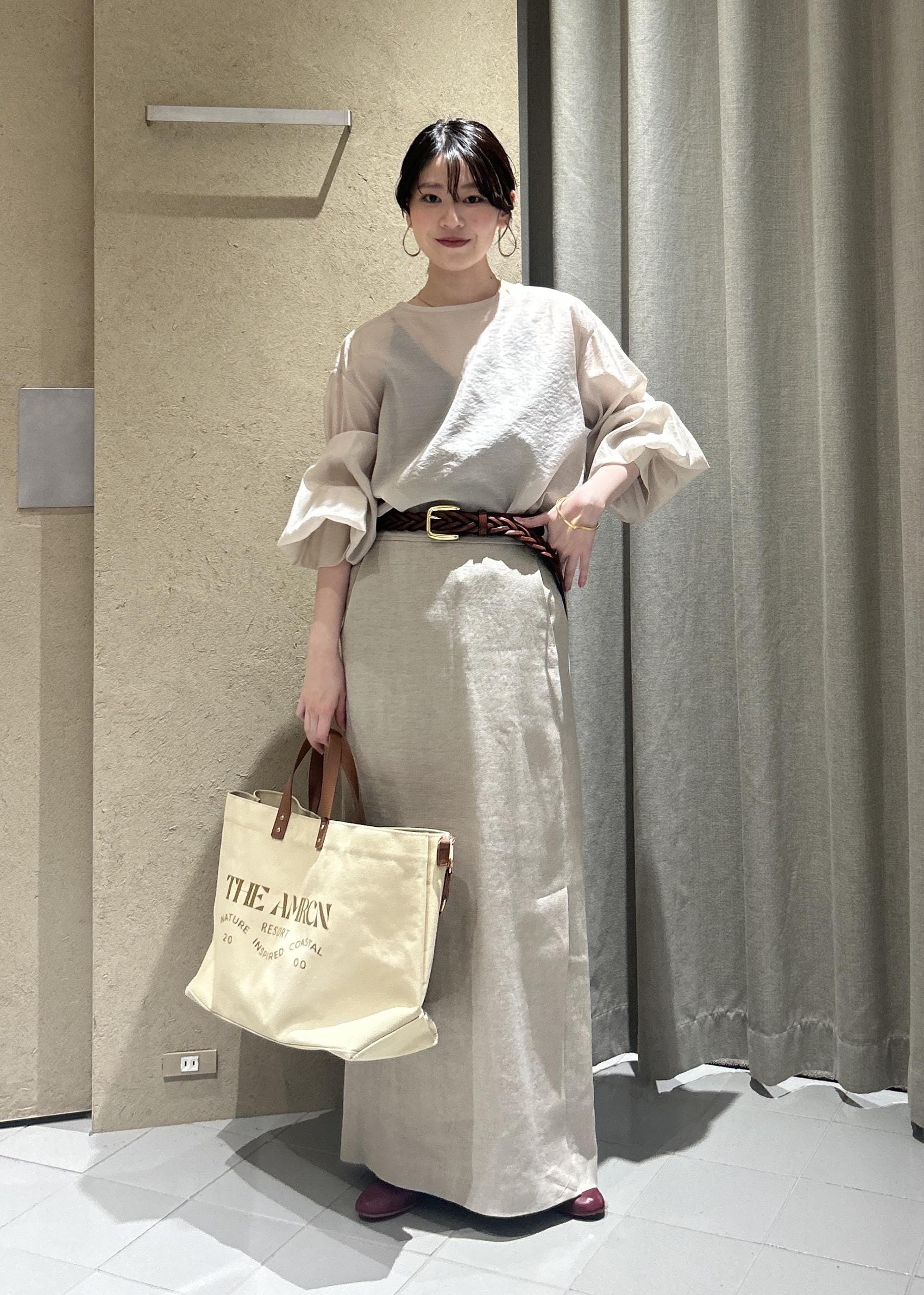 SALON adam et rope' | リネンドンゴロススカート/セットアップ対応