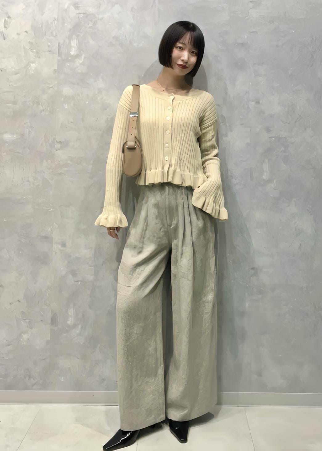 ADAM ET ROPE' | 【WEB限定】2WAYフリルリブカーディガン | Rakuten