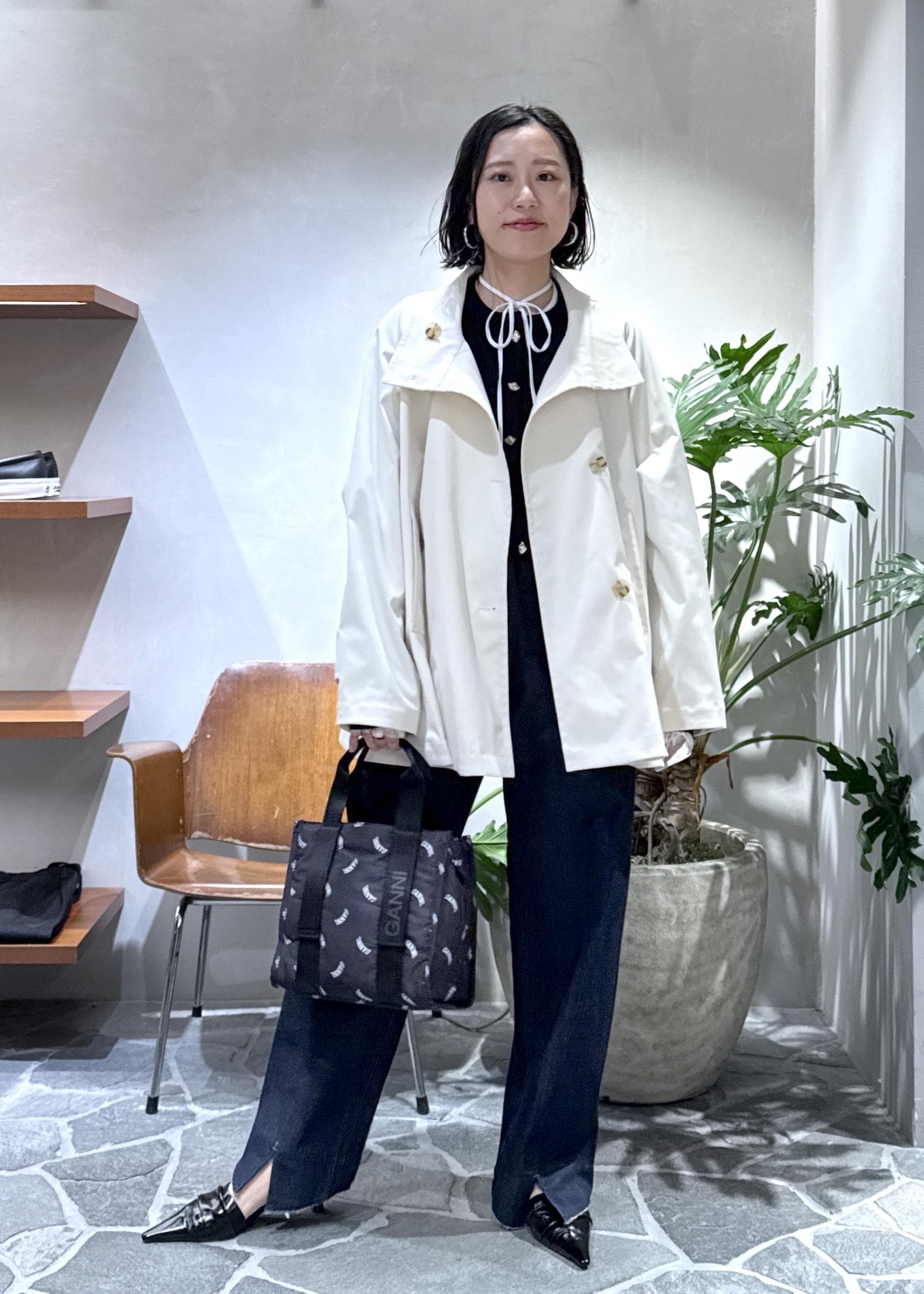 ADAM ET ROPE' | フレアーミドルトレンチコート | Rakuten Fashion
