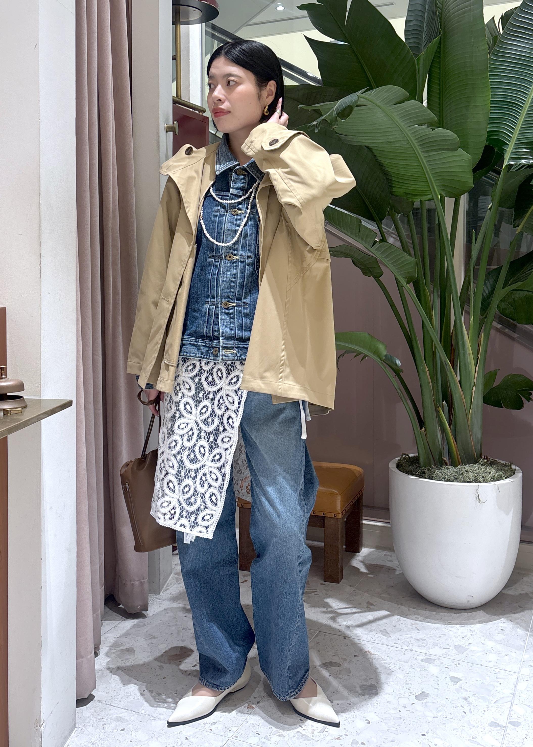 ADAM ET ROPE' | フレアーミドルトレンチコート | Rakuten Fashion