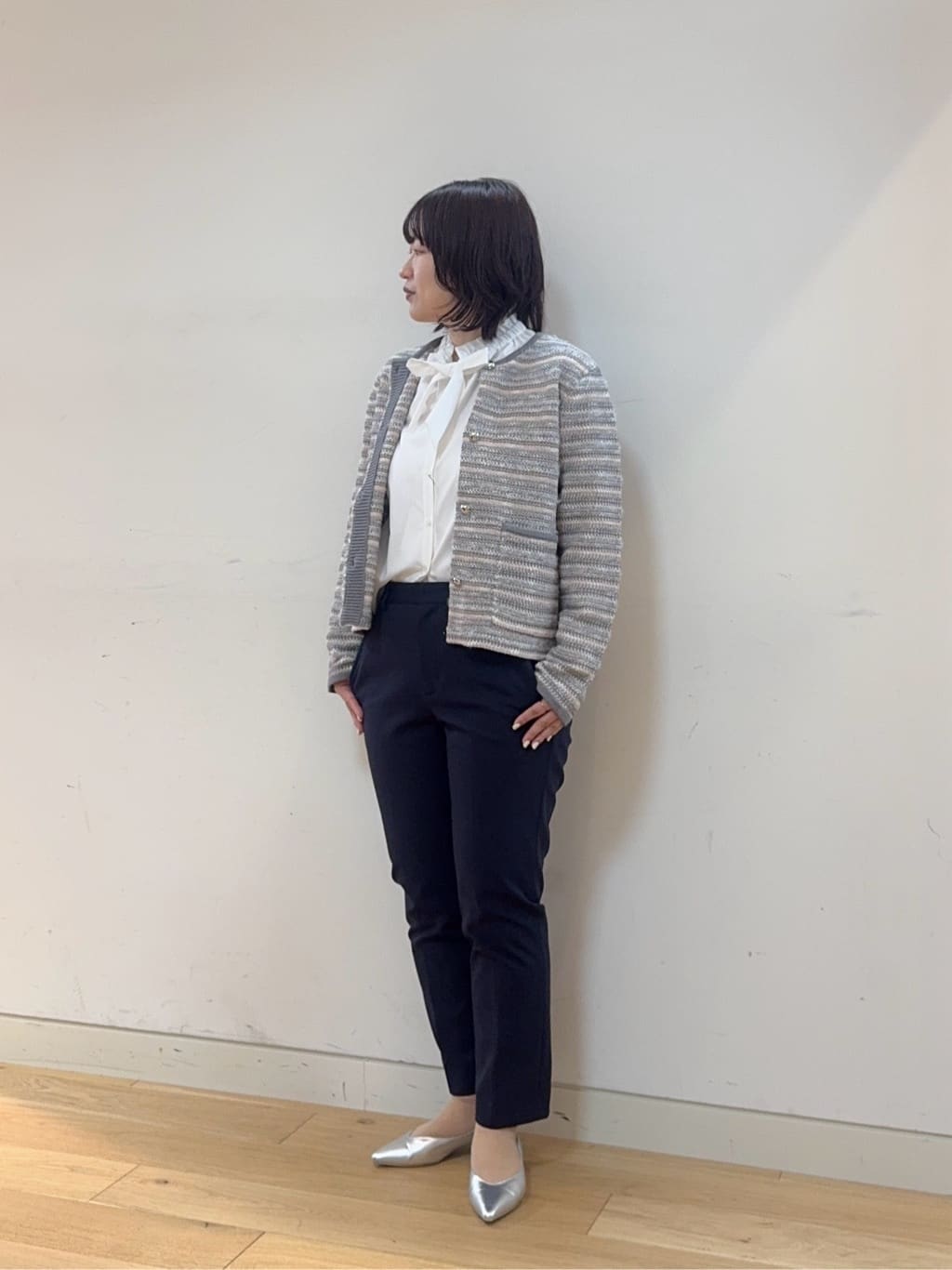 UNITED ARROWS LTD. OUTLET | ミックスツイードライク ノーカラー
