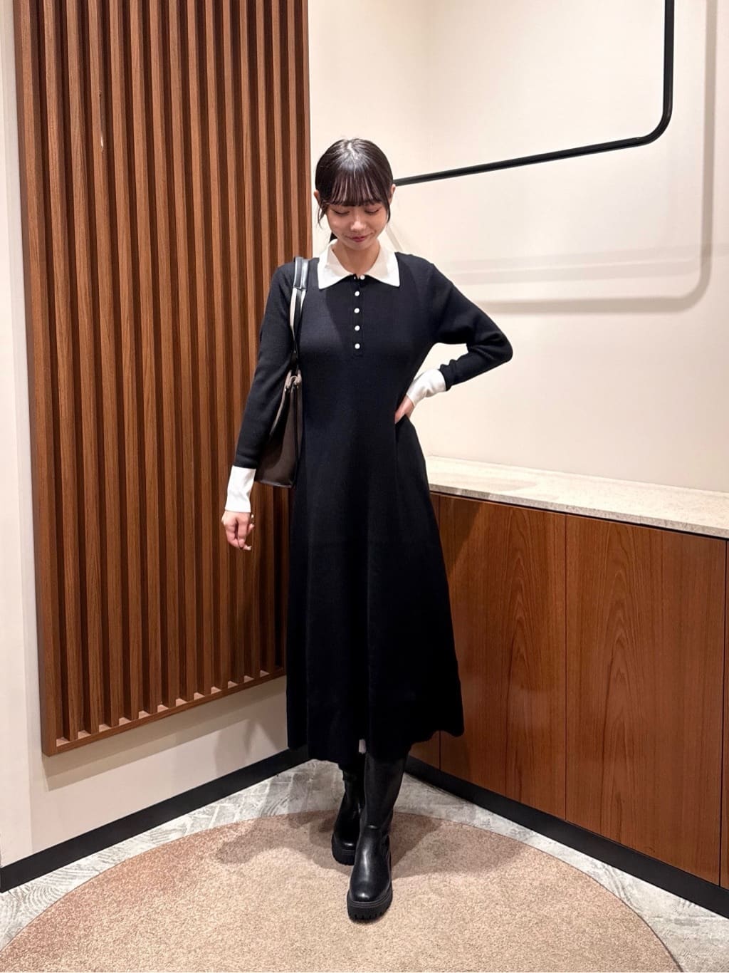 N. Natural Beauty Basic* | 襟付きニットワンピース | Rakuten