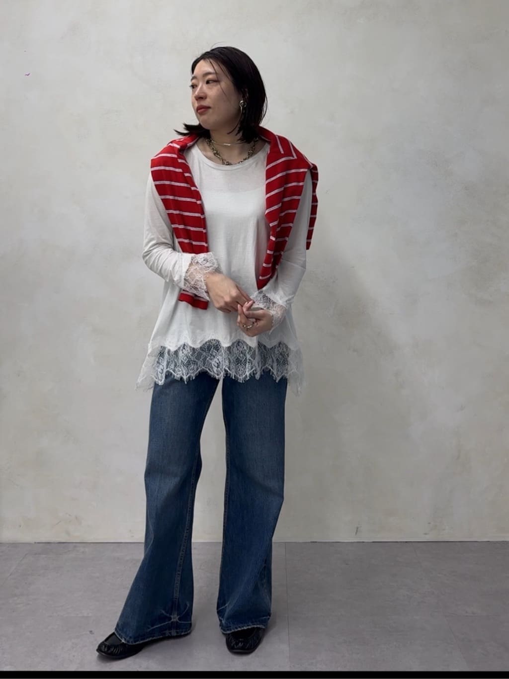 DOUDOU | ヘムレースロンTEE | Rakuten Fashion(楽天ファッション／旧
