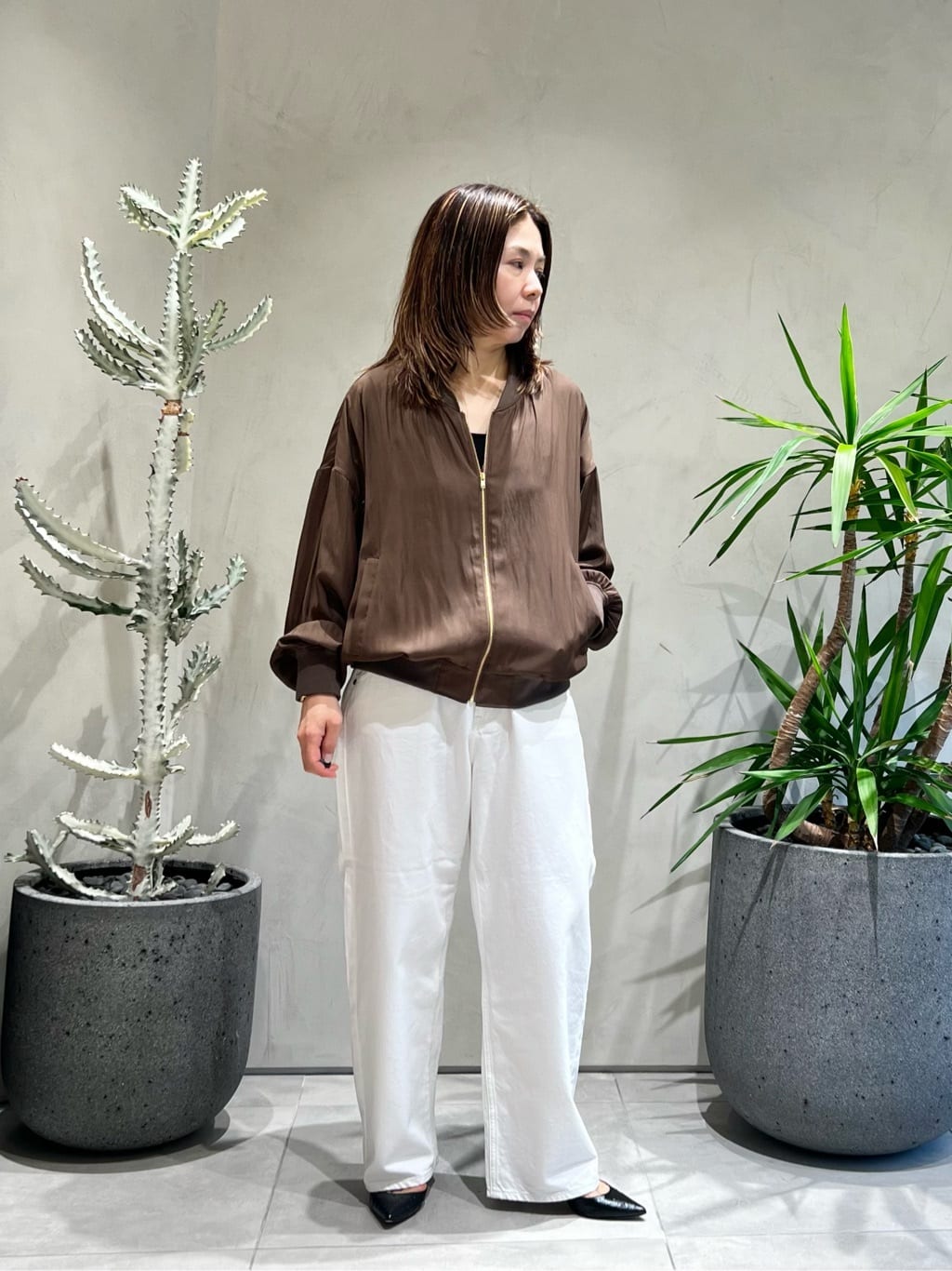 UNITED ARROWS | <conte>サテン ジップブルゾン | Rakuten Fashion