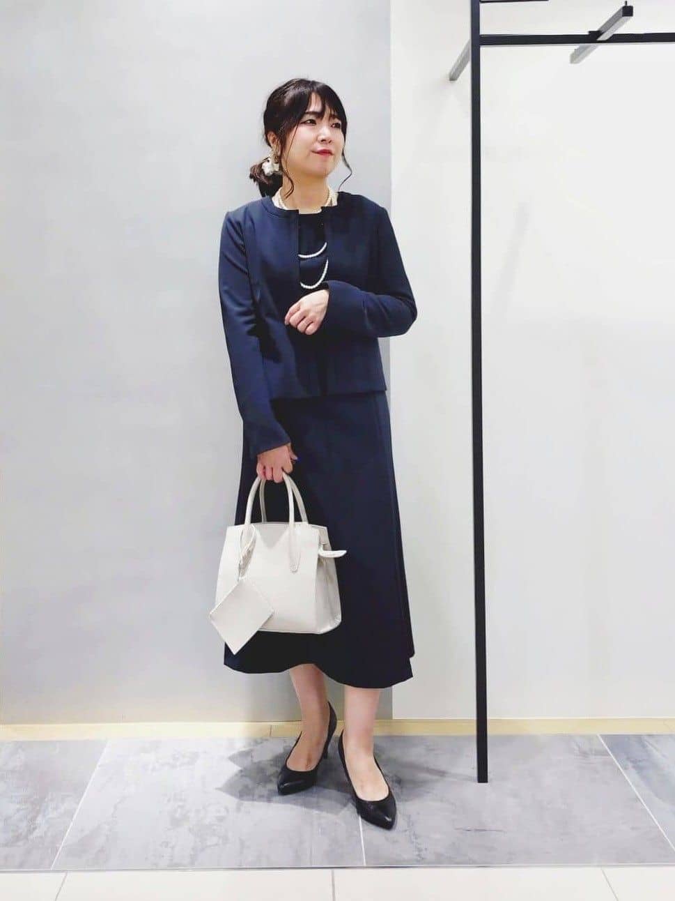 INDIVI | 【上品光沢/SETUP可能】スタイルUPワンピース | Rakuten