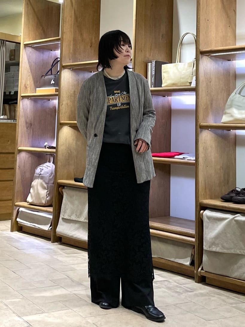 GALLARDAGALANTEの【セットアップ対応】ノーカラーツイードジャケットを使ったコーディネートを紹介します。｜Rakuten Fashion(楽天ファッション／旧楽天ブランドアベニュー)6865495