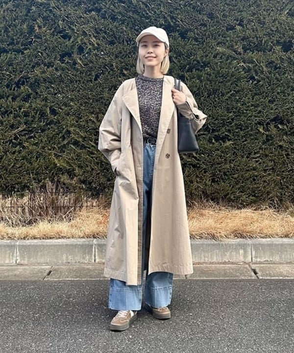 BEAMS HEARTの【洗濯可】後ボタン ロングコート 26SS レディース 