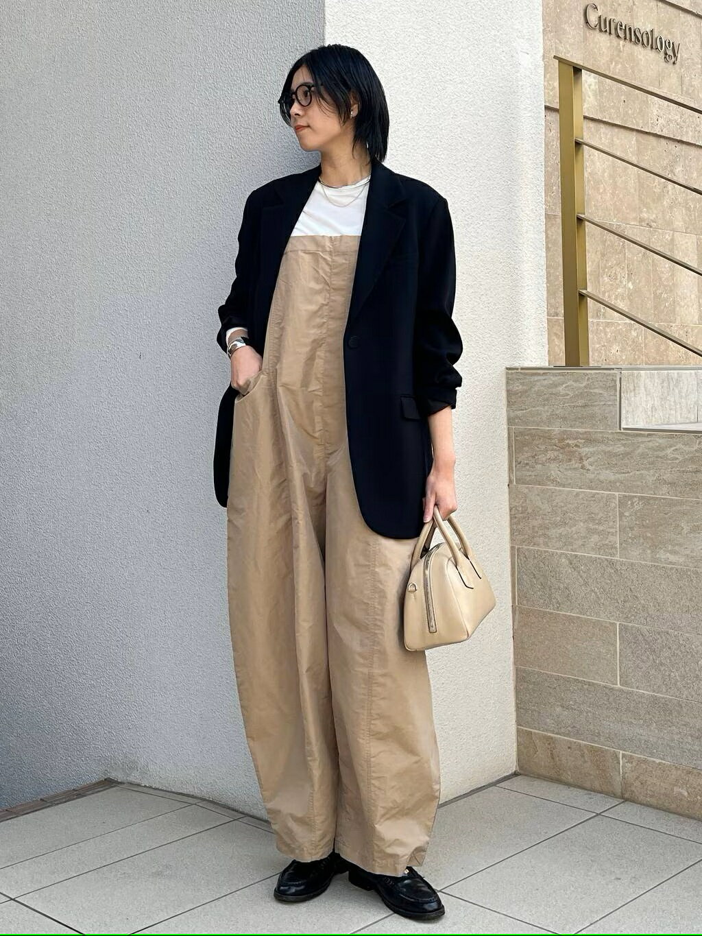 Curensology | ナイロンラミーサロペット | Rakuten Fashion(楽天