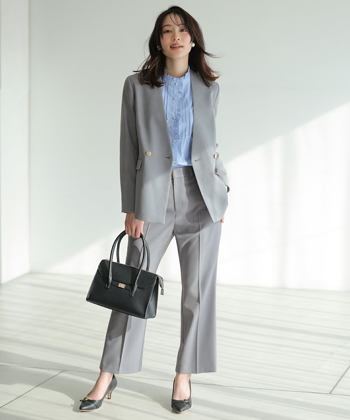 ANY SIS | 褒めらレディストレッチ カラーレス ジャケット | Rakuten