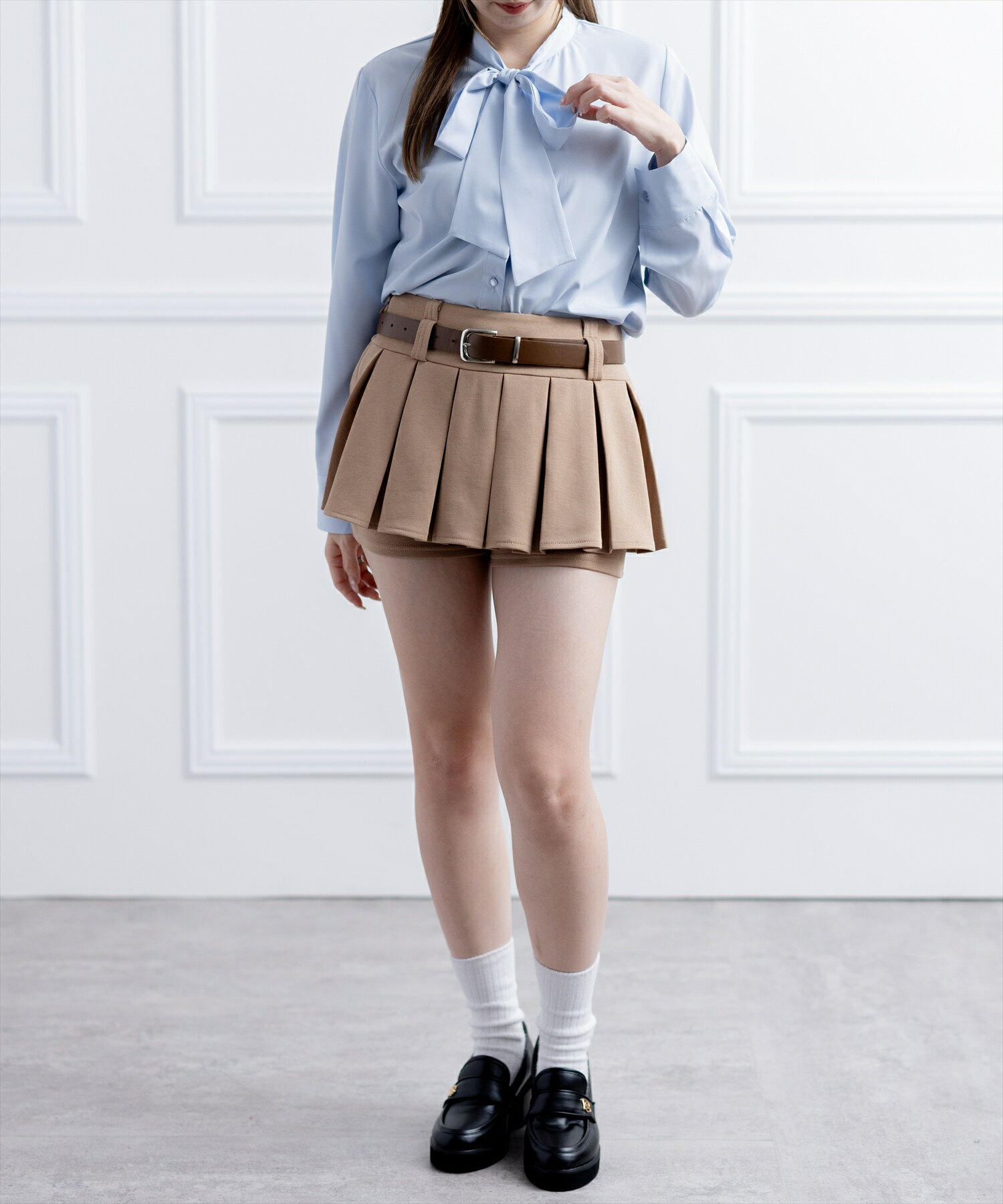 clear | ベルト付きプリーツミニスカートパンツ［Y2K］ | Rakuten