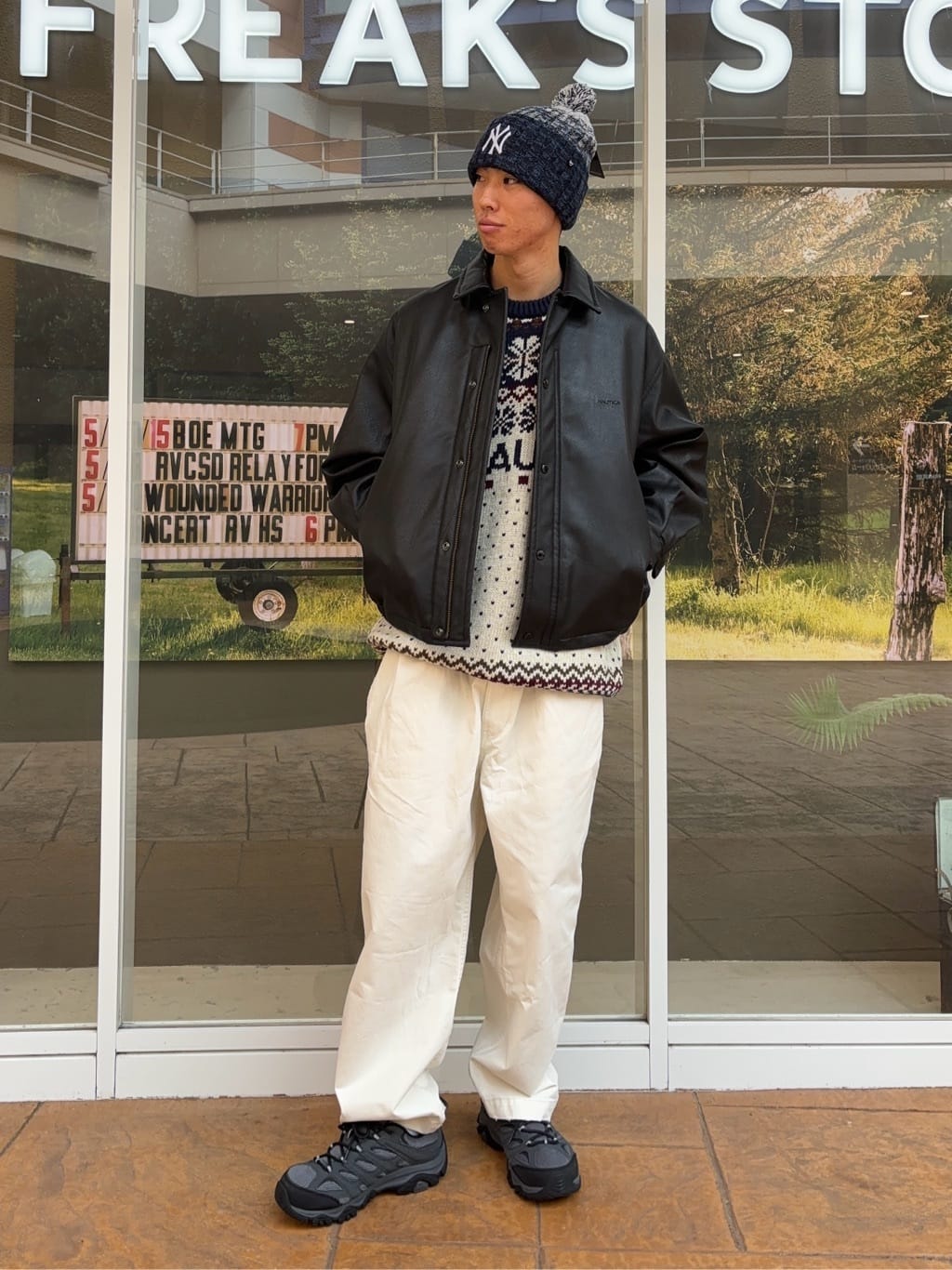 FREAK’S STOREのSnow Pattern Jaquard Pullover Sweaterを使ったコーディネートを紹介します。｜Rakuten Fashion(楽天ファッション／旧楽天ブランドアベニュー)6882374