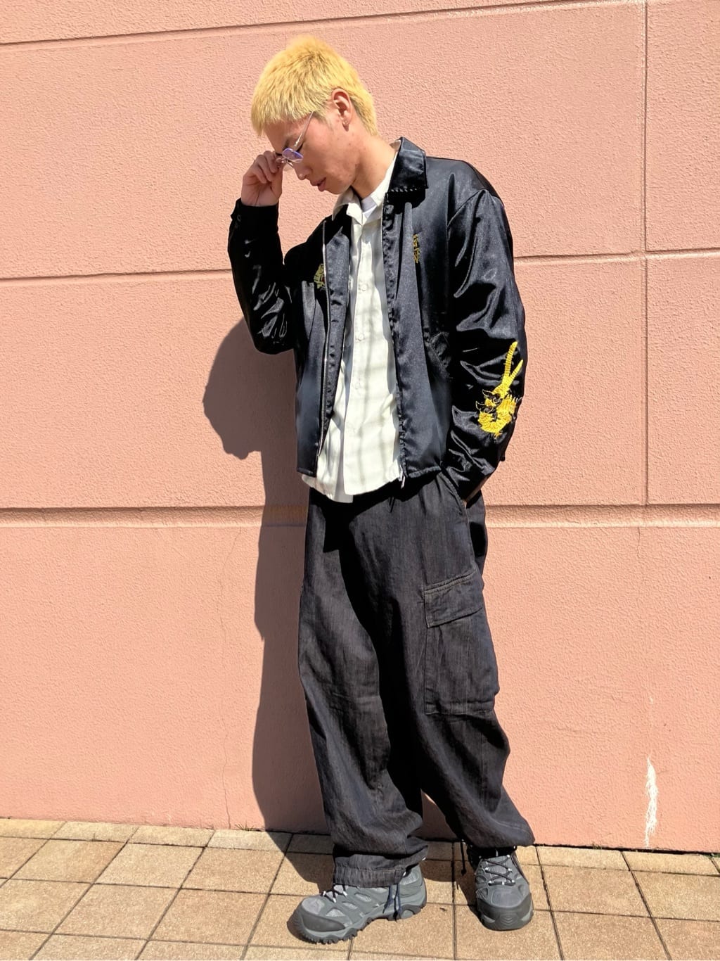 FREAK’S STOREのブリーチ加工 オープンカラー オンブレチェックシャツ 25SSを使ったコーディネートを紹介します。｜Rakuten Fashion(楽天ファッション／旧楽天ブランドアベニュー)6882454