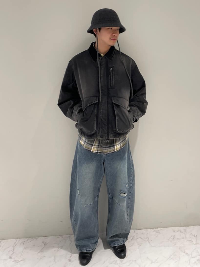 FREAK’S STOREの襟コーデュロイ切り替え コットンナイロンブルゾン 24AWを使ったコーディネートを紹介します。｜Rakuten Fashion(楽天ファッション／旧楽天ブランドアベニュー)6883087