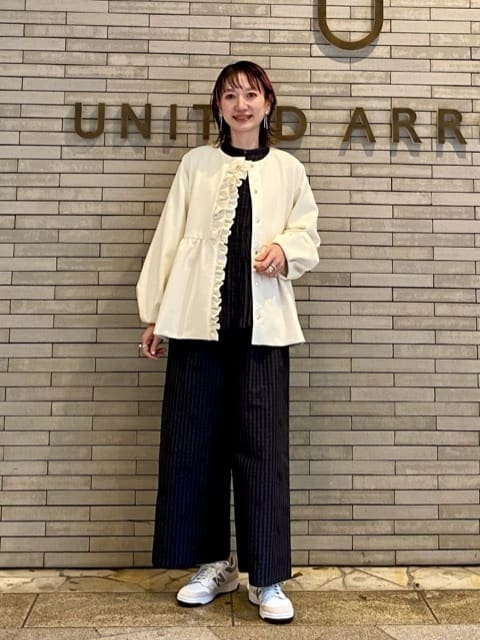 UNITED ARROWS | ギンガムチェック フラワー ジャガード ブラウス