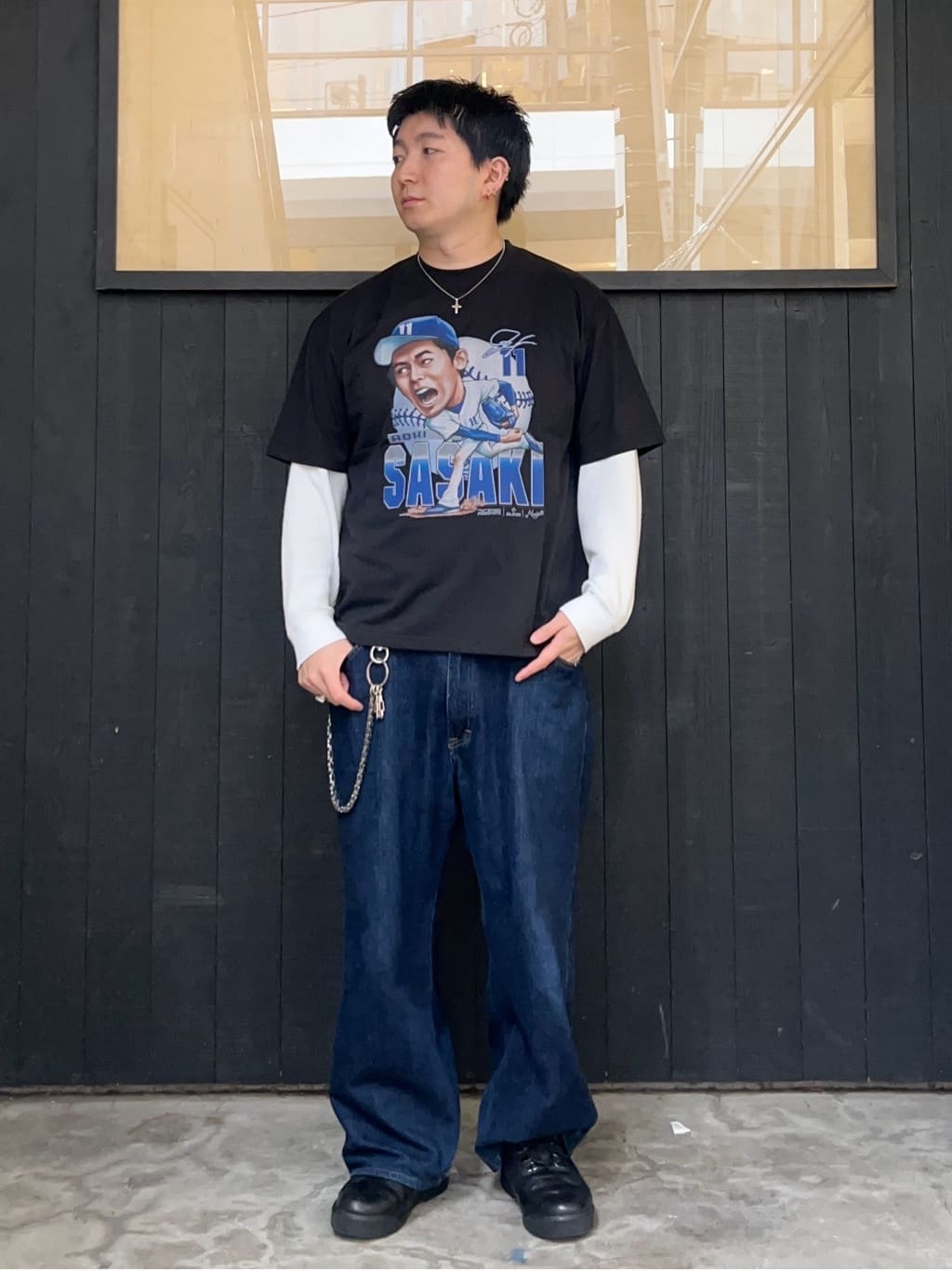 FREAK’S STOREのMLB PLAYERS× RYNO SPORTS ×FREAK'S STORE 別注 【SASAKI】GRAPHIC TEEを使ったコーディネートを紹介します。｜Rakuten Fashion(楽天ファッション／旧楽天ブランドアベニュー)6885220