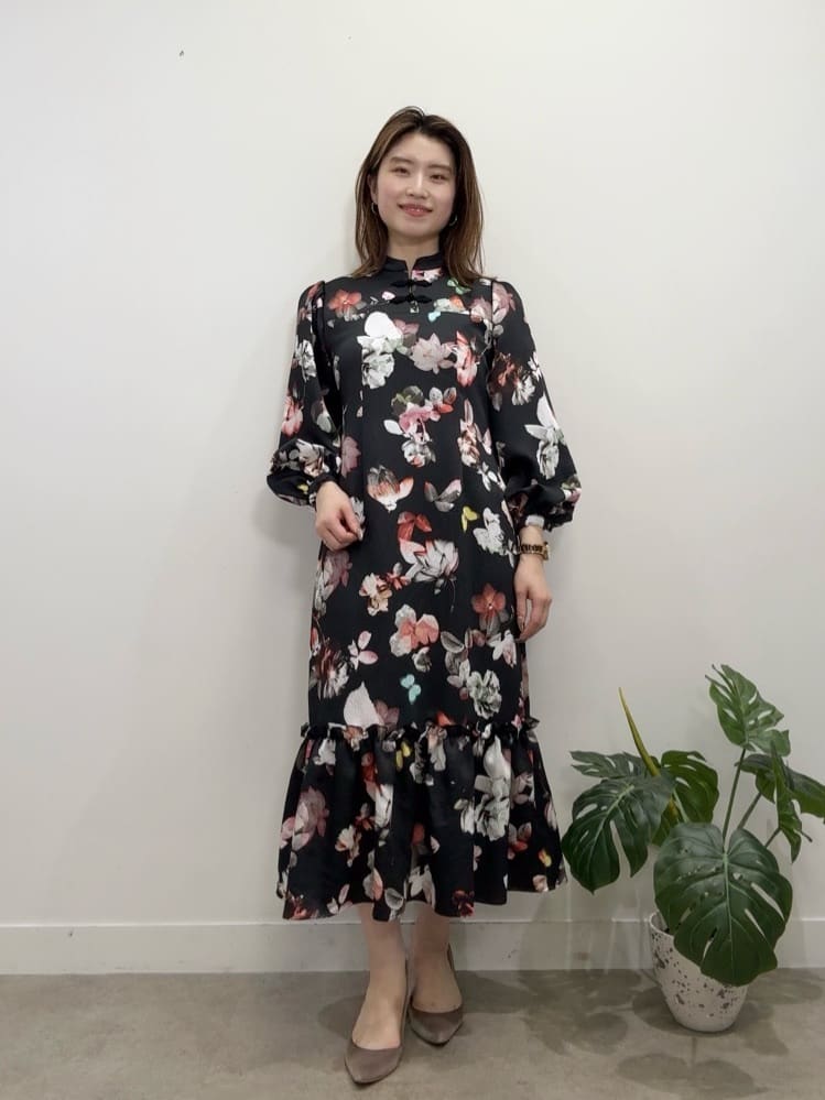 SunaUna | 【COLLECTION LINE】チャイナ花柄ワンピース | Rakuten
