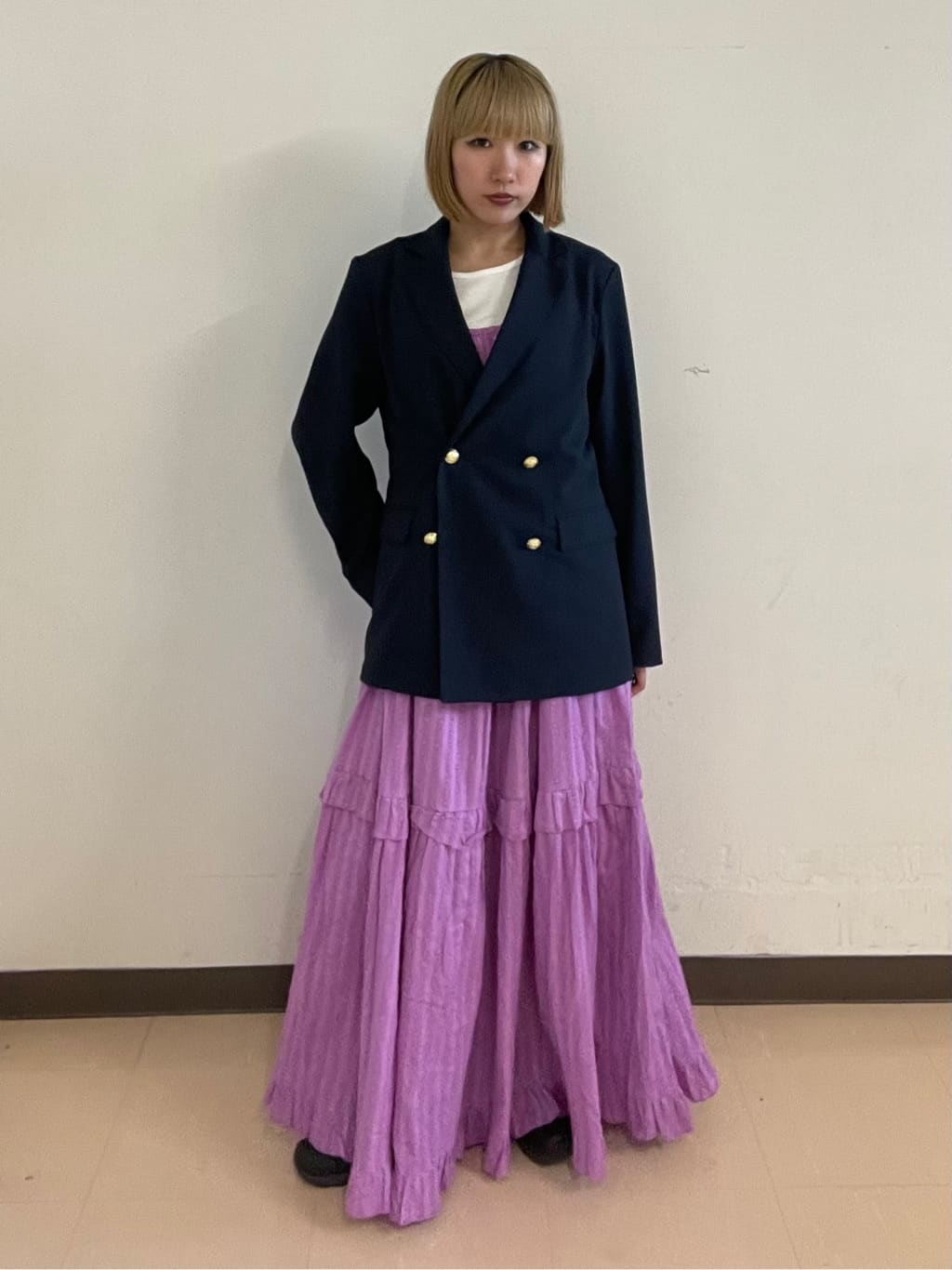 FREAK’S STOREの接触冷感/UVカット LINEN TOUCH ダブルブレストジャケットを使ったコーディネートを紹介します。｜Rakuten Fashion(楽天ファッション／旧楽天ブランドアベニュー)6890037