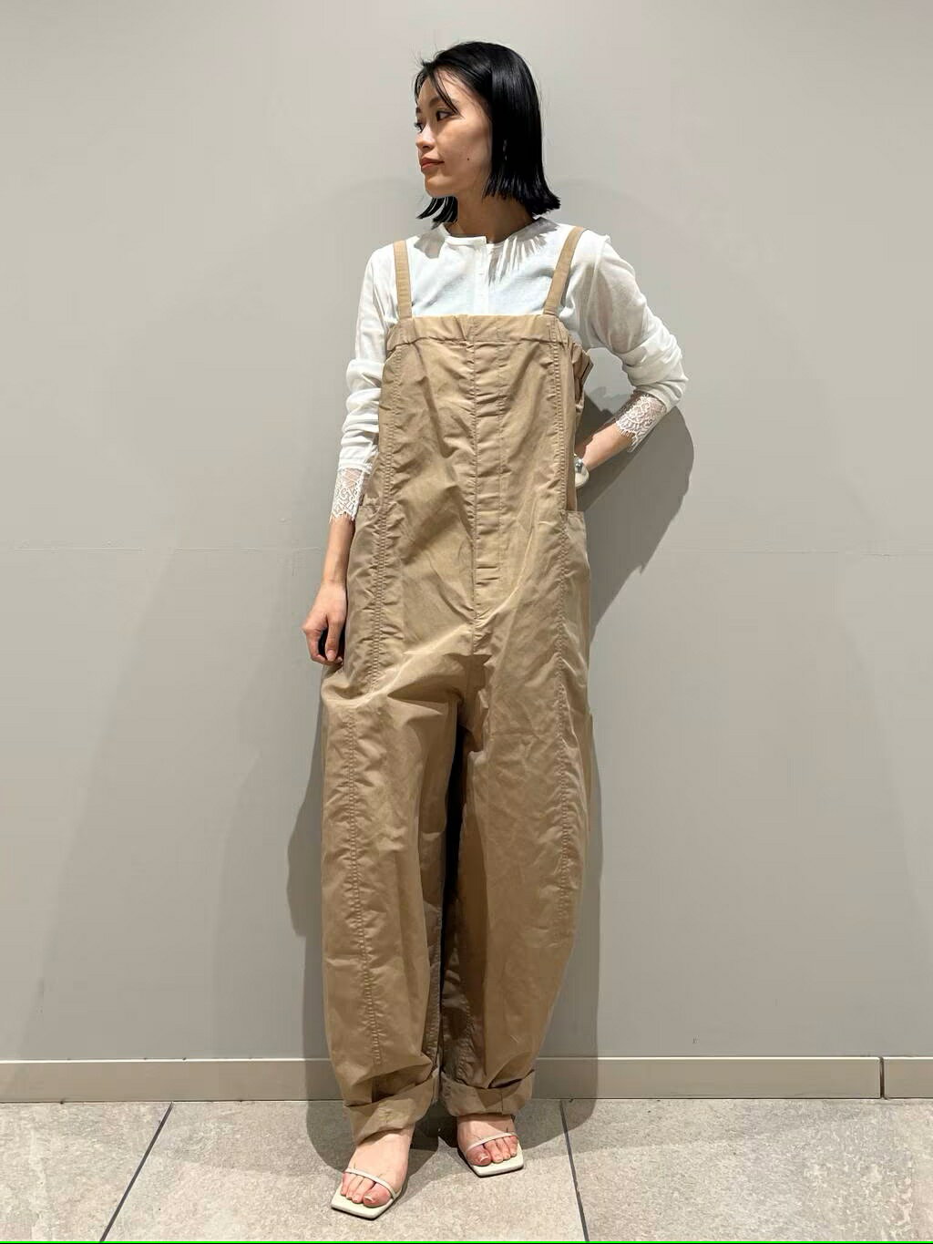 Curensology | ナイロンラミーサロペット | Rakuten Fashion(楽天