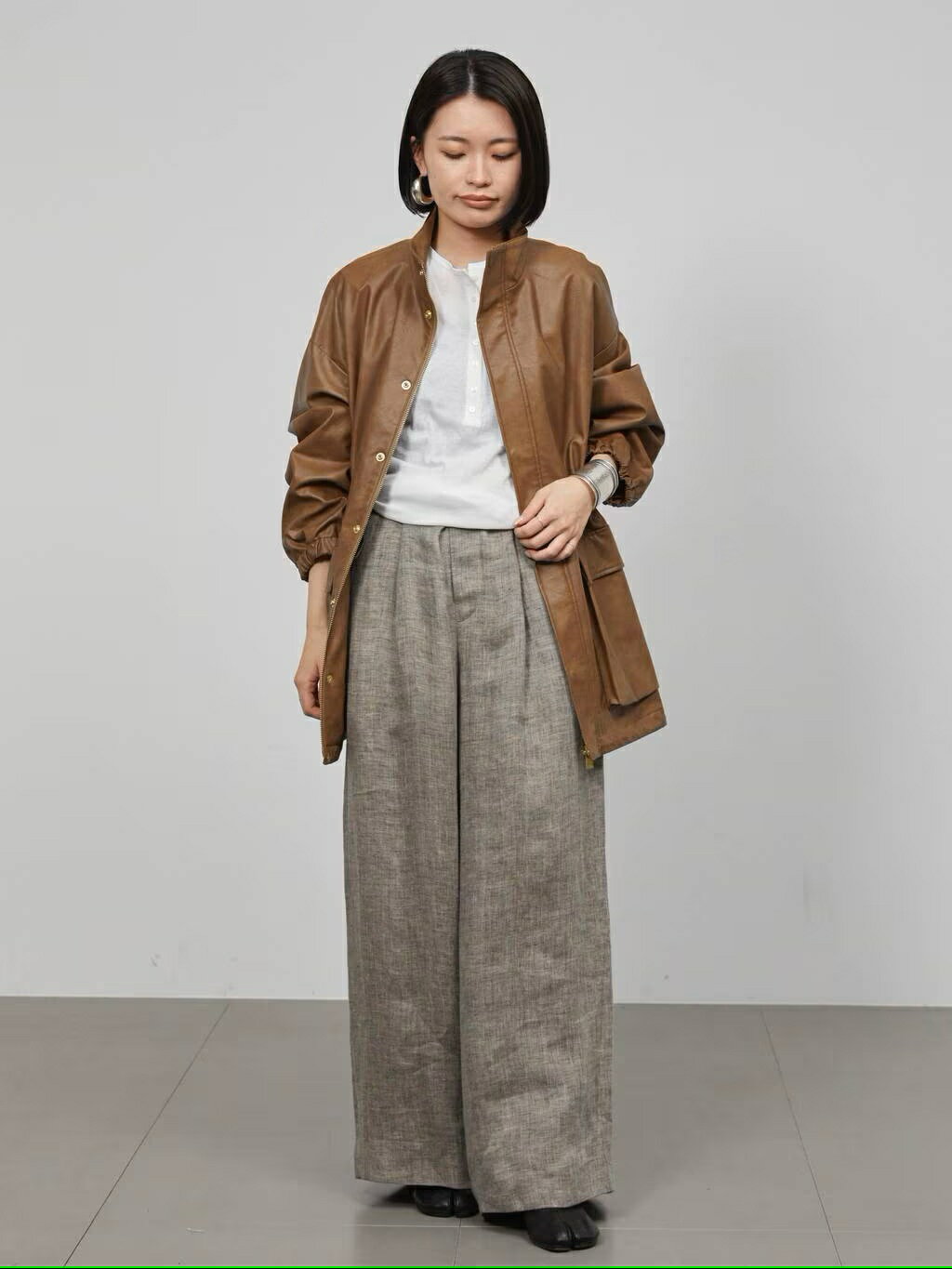 Curensology | ヴィンテージフェイクレザーコート | Rakuten Fashion