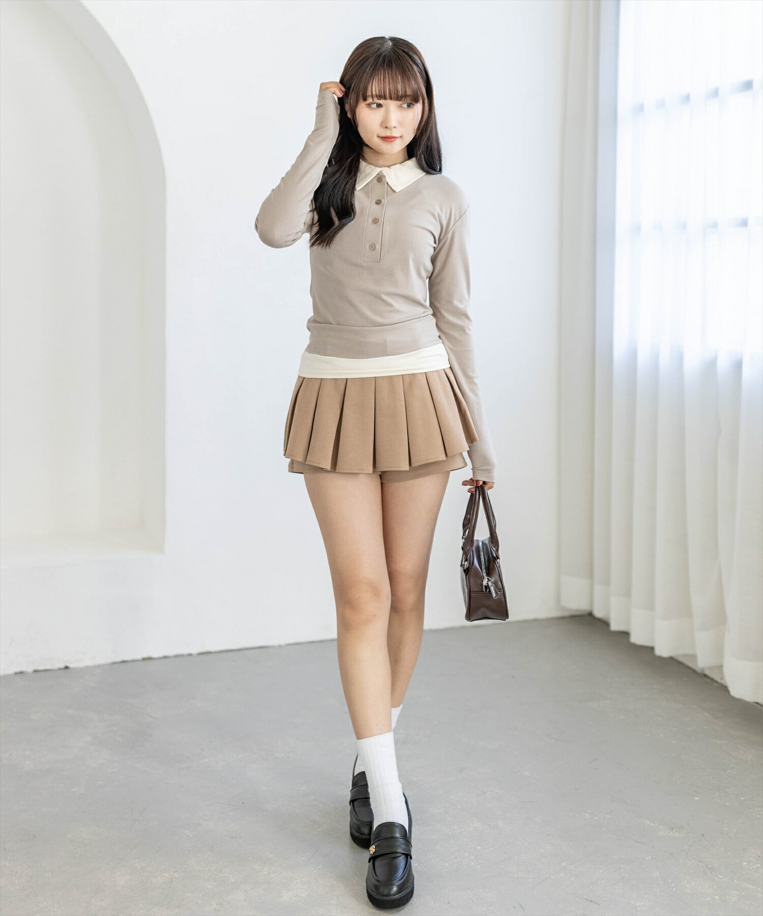clear | レイヤード風配色ポロカットソー | Rakuten Fashion(楽天
