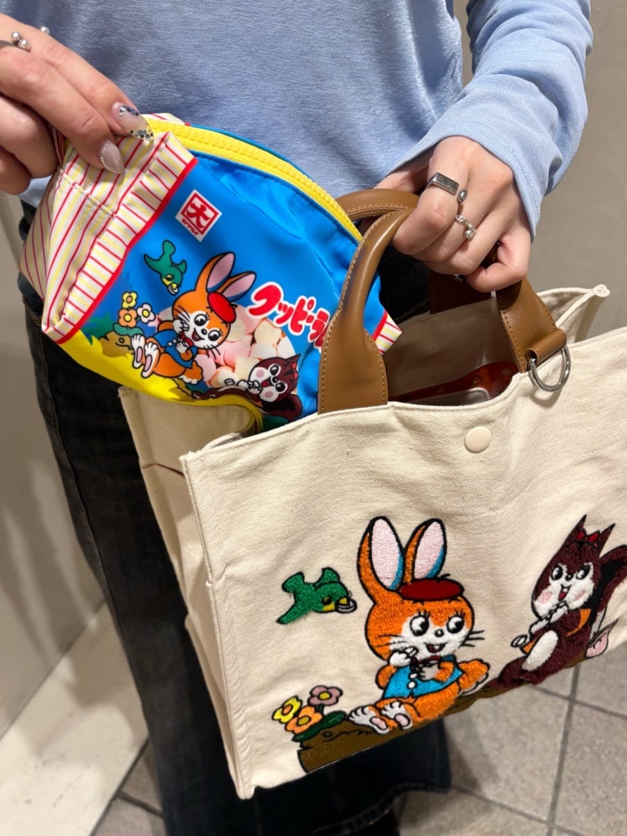 ear PAPILLONNER | 【クッピーラムネ×ear】コラボコットントートバッグ