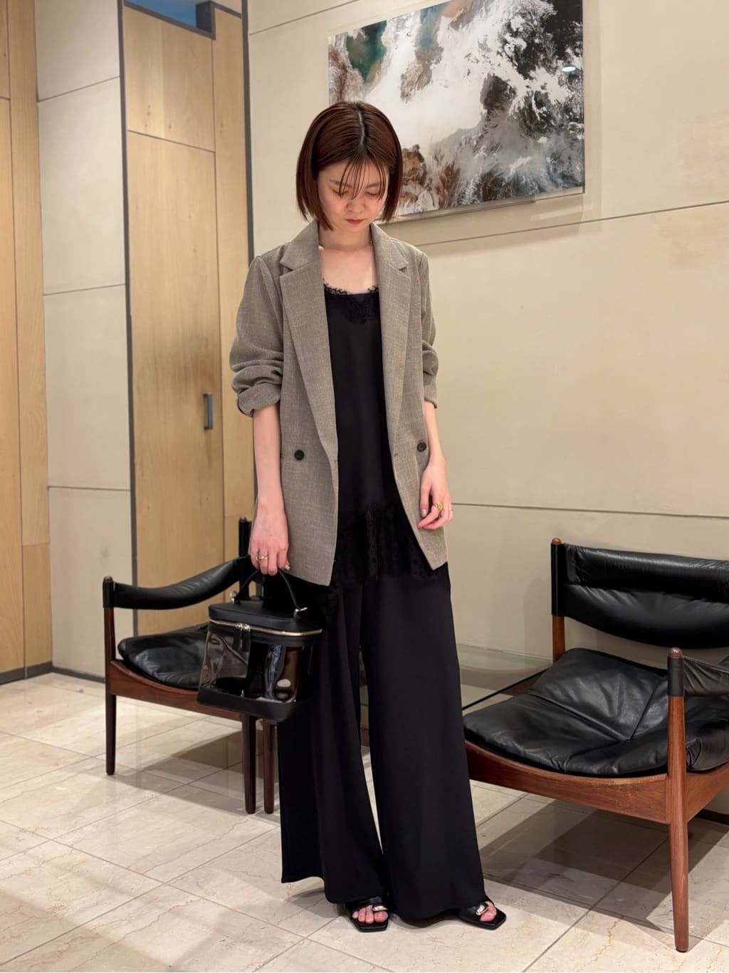 GALLARDAGALANTEの【即戦力パンツ】【3サイズ展開】ワイドイージーパンツを使ったコーディネートを紹介します。｜Rakuten Fashion(楽天ファッション／旧楽天ブランドアベニュー)6892944