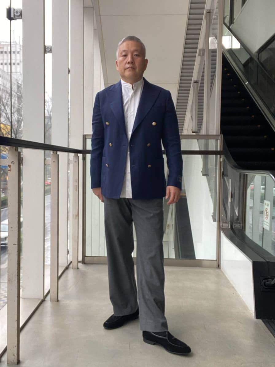 UNITED ARROWS | カリビアーナミルズ ポプリン バンドカラーシャツ