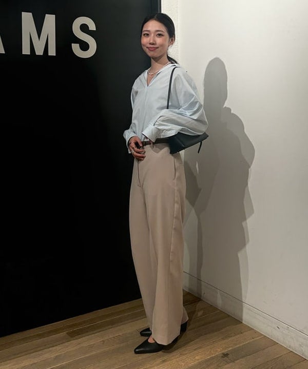 Too Demi-Luxe BEAMS  サテンステッチスキッパーシャツ Demi-Luxe BEAMSのTICCA / スキッパー シャツを使ったコーディネート