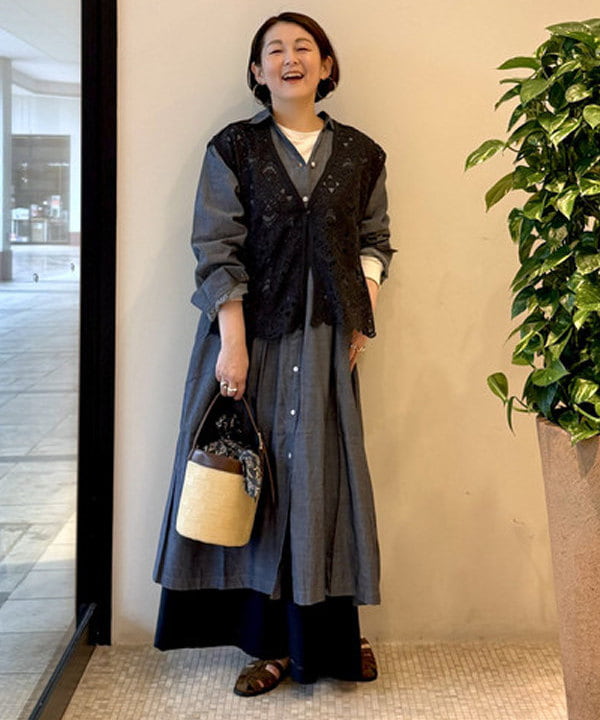 BEAMS HEART | 【6/4新規値下げ】シアーデニム シャツワンピース 26SS